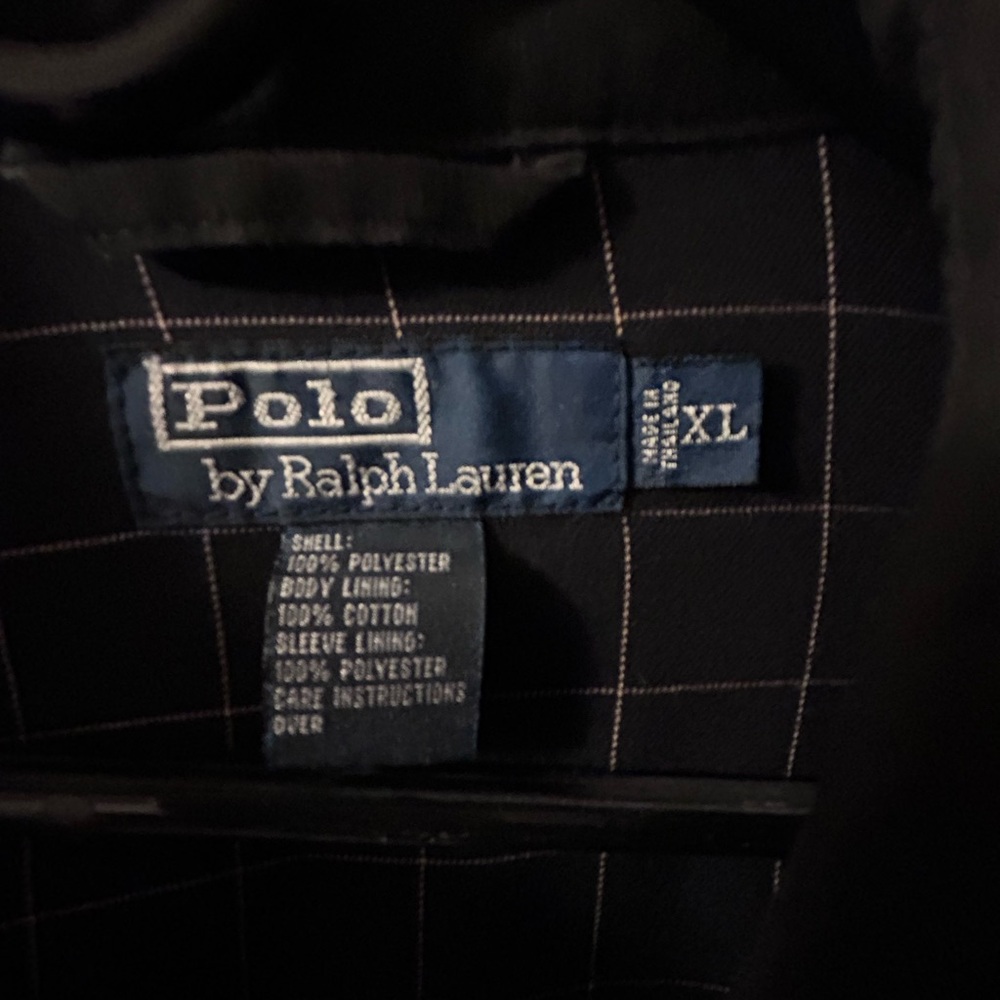 Polo by Ralph Lauren Men's Black Lightweight Jacket with Full Lining, Waistband - Picture 15 of 16